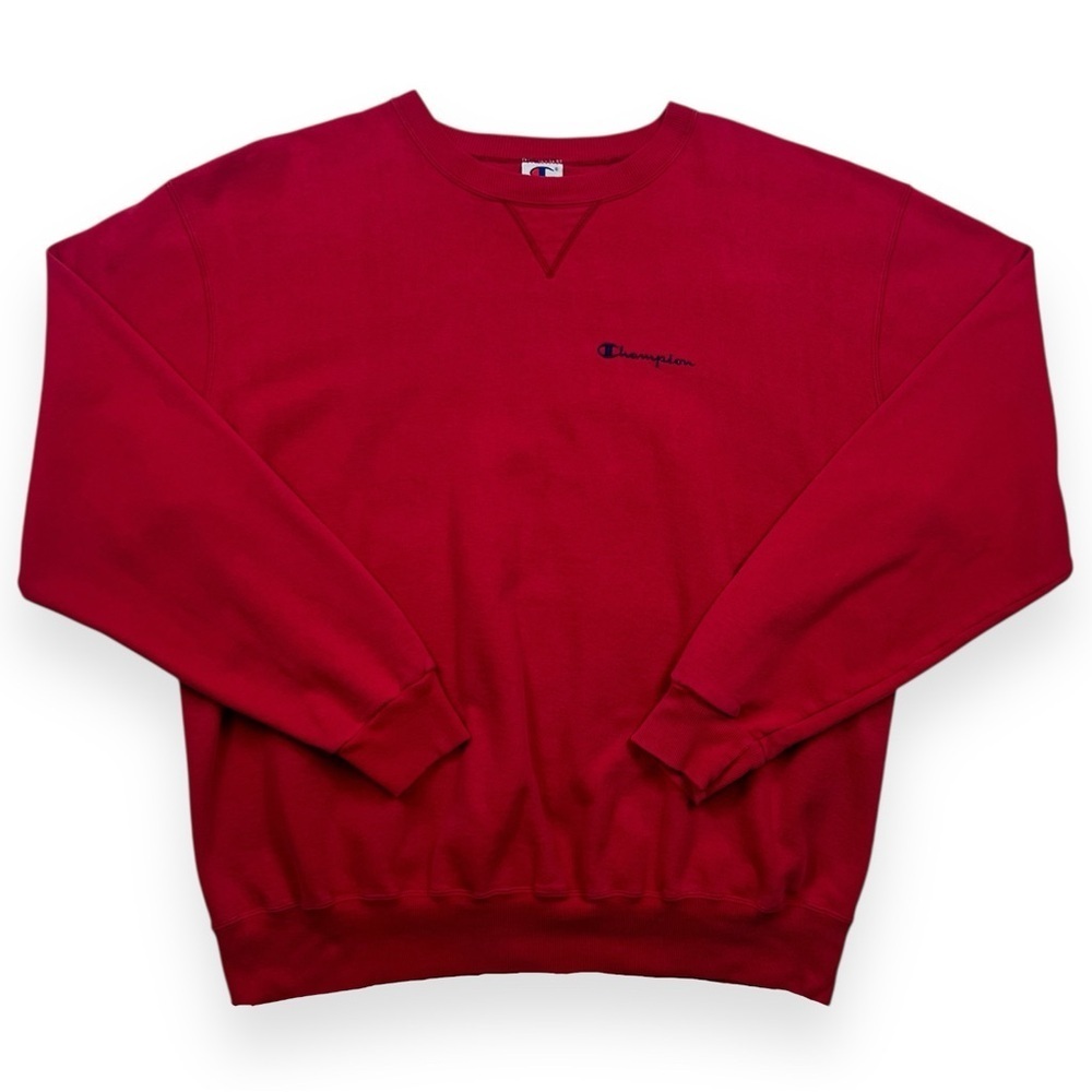 Vintage Red Champion Pullover Crewneck